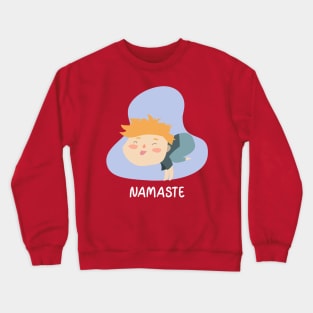 Little Yoga Namaste Boy Crewneck Sweatshirt